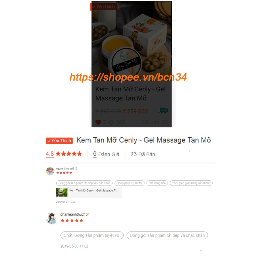 Kem Tan Mỡ Cenly - Gel Massage Cenly | BigBuy360 - bigbuy360.vn