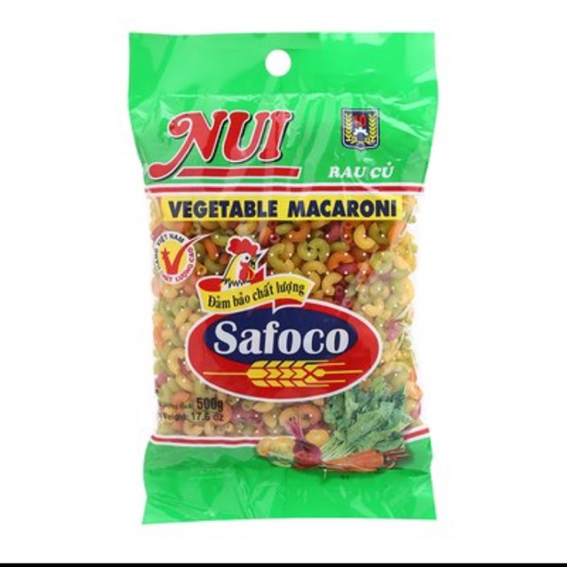 Nui rau củ Safoco hình tôm 500g