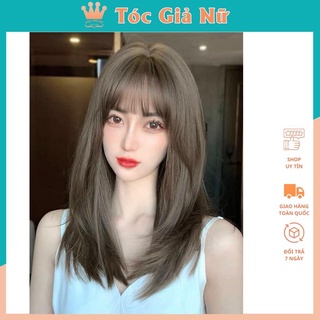 Tóc giả nữ đẹp nguyên đầu cúp phồng tự nhiên, 2046
