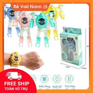 SIÊU HOT _ Đồng Hồ 2in1 Biến Hình Robot _ Dành Cho Bé Trai và Bé Gái (Phù hợp bé từ 3-10 Tuổi)