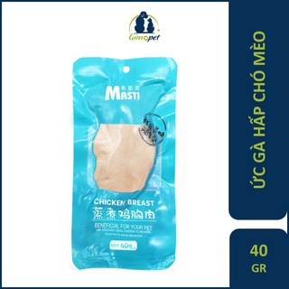 Ức gà tươi hấp chó mèo ăn liền - gói 40g