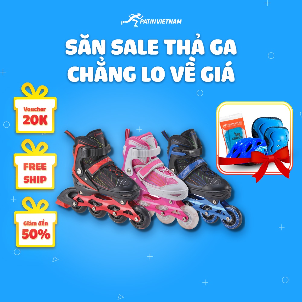 Giày patin Caroman K500, giày patin trẻ em chính hãng