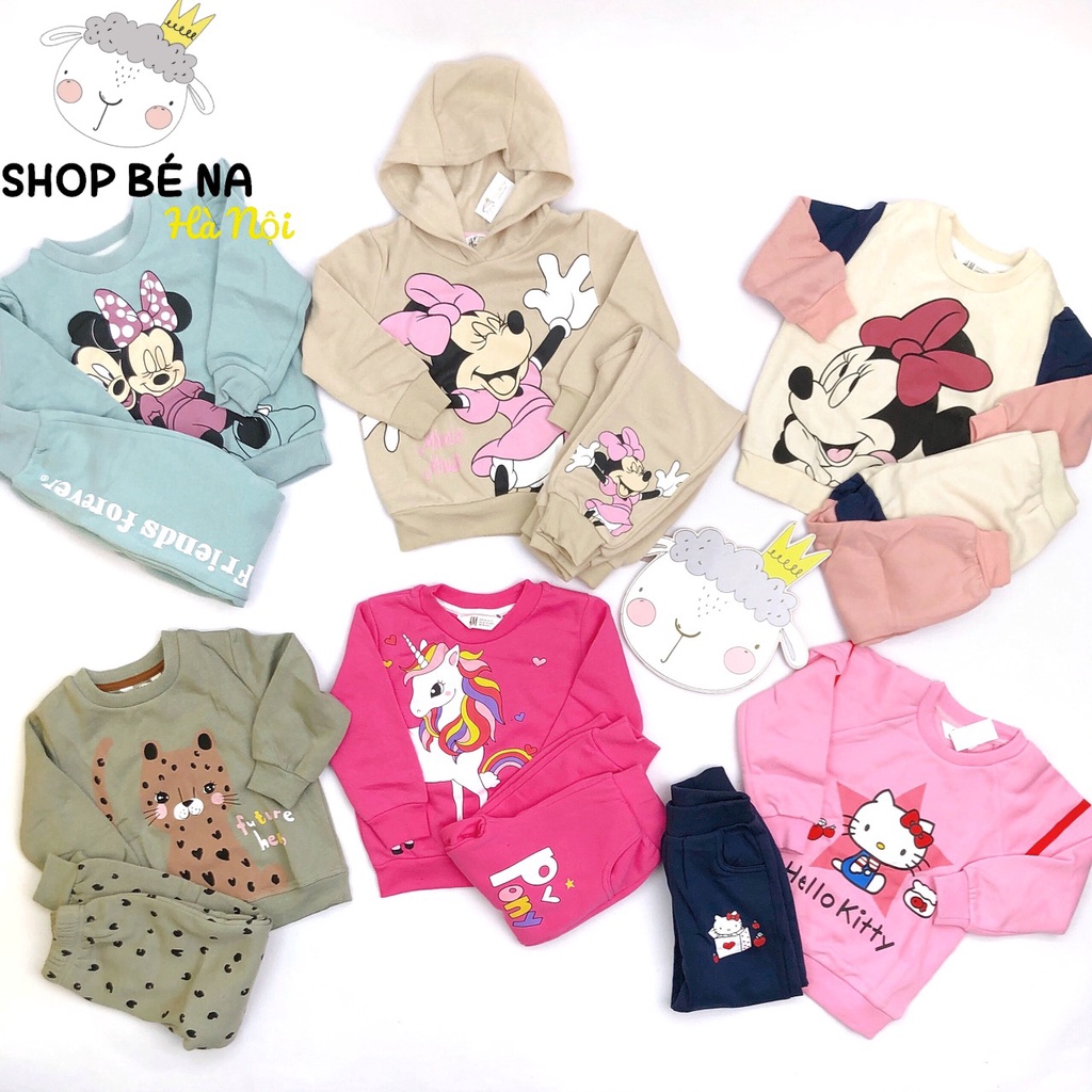 ❤️ Bộ nỉ hm bông bé gái 2-7 tuổi