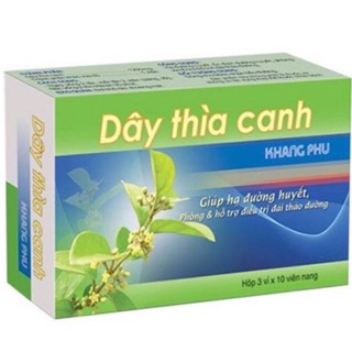 Dây thìa canh khang Phú -giúp hạ đường huyết giảm biến chứng tiểu đường (H/30v)