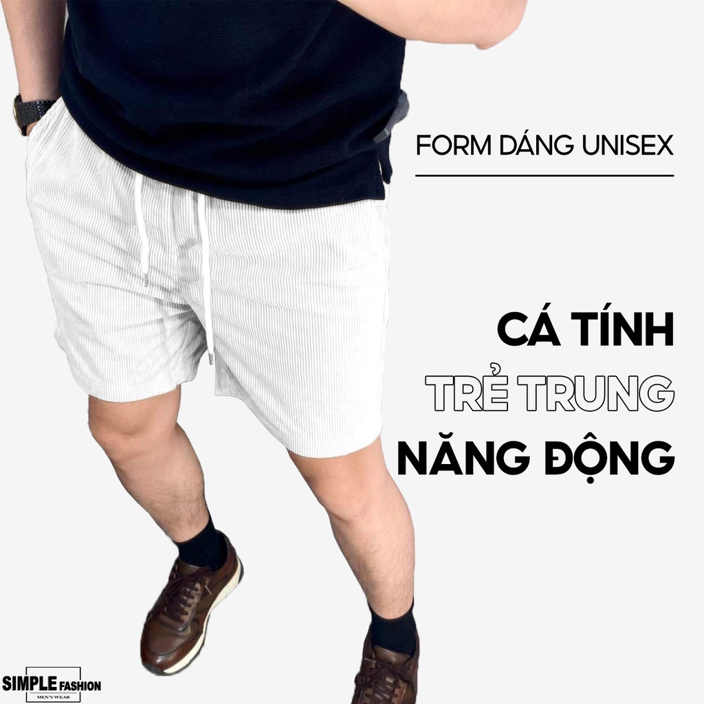 Quần short kaki nhung tăm form quần chạm gối slim fit, tôn dáng ae khi lên đồ , dễ phối S22