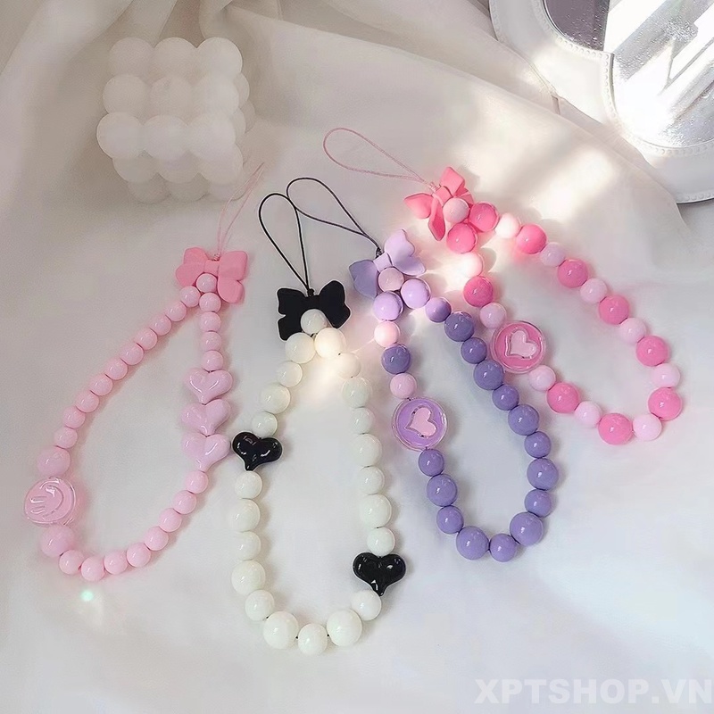 Vòng Đeo Tay Chống Thất Lạc Gắn Nơ Trang Trí Dễ Thương Cho Điện Thoại Apple Huawei glory Android