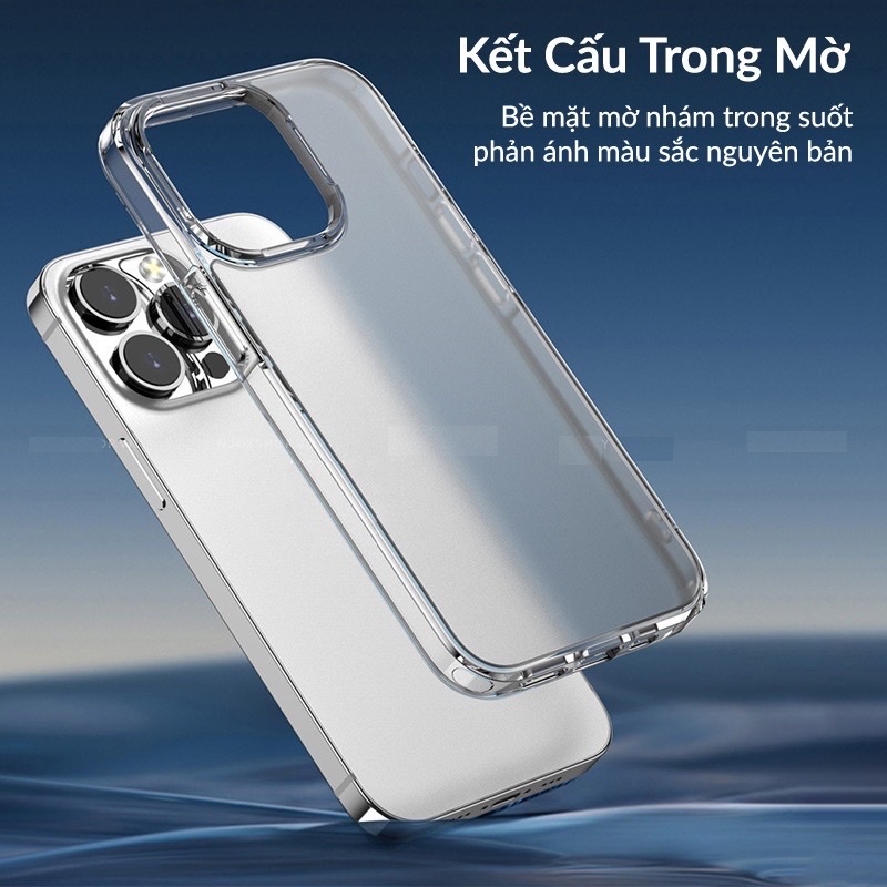 Ốp Lưng IPhone Nhám Likgus Chống Vân Tay Bụi Bẩn Mặt Lưng Mica Nhám Viền TPU Dẻo Chống Ố Màu