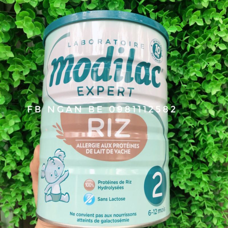 ✈️✈️Sữa Modilac Expert Riz Pháp lon 800g cho bé dị ứng đạm sữa bò đủ số 1,2,3 bay air ✈️