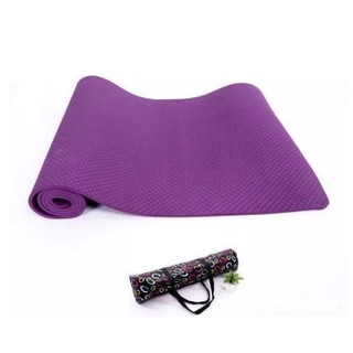 Thảm tập Yoga cao cấp TPE 1 lớp dày 8mm màu tím