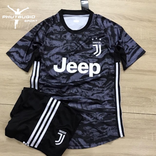 Áo Bóng Đá Thể Thao Đá Banh CLB JUVENTUS/ JUVE Đen Chất Thun Thái Cao Cấp - Phút Bù Giờ Sport