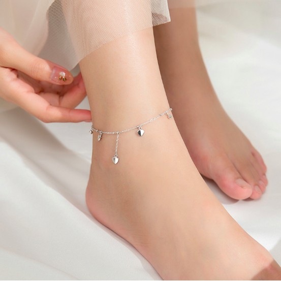 Lắc chân, vòng chân bạc 21 Centimeters Mina Trang sức bạc Tiệm bạc 21 Centimeters