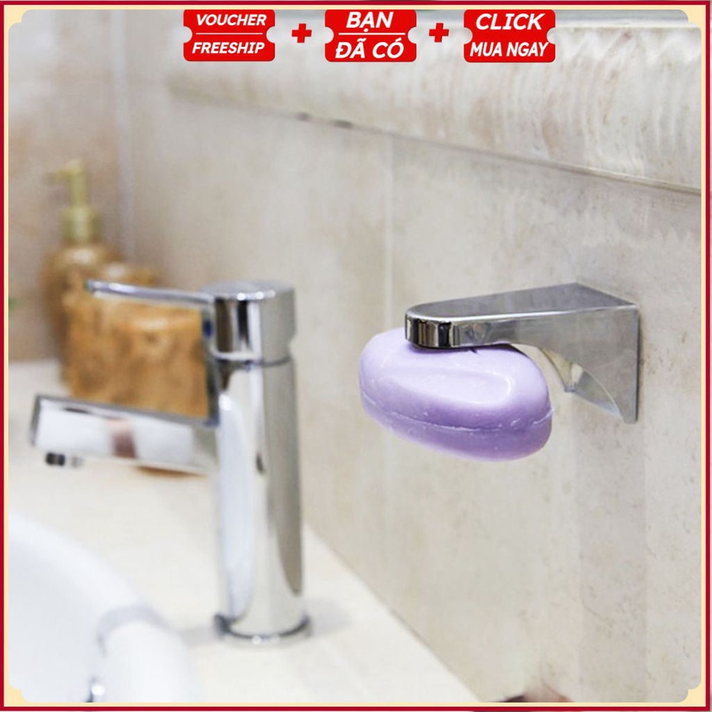 Giá Để Xà Phòng Hút Từ Thông Minh, Sạch Sẽ, Khô Ráo Kiểu 2 Màu sắc Inox