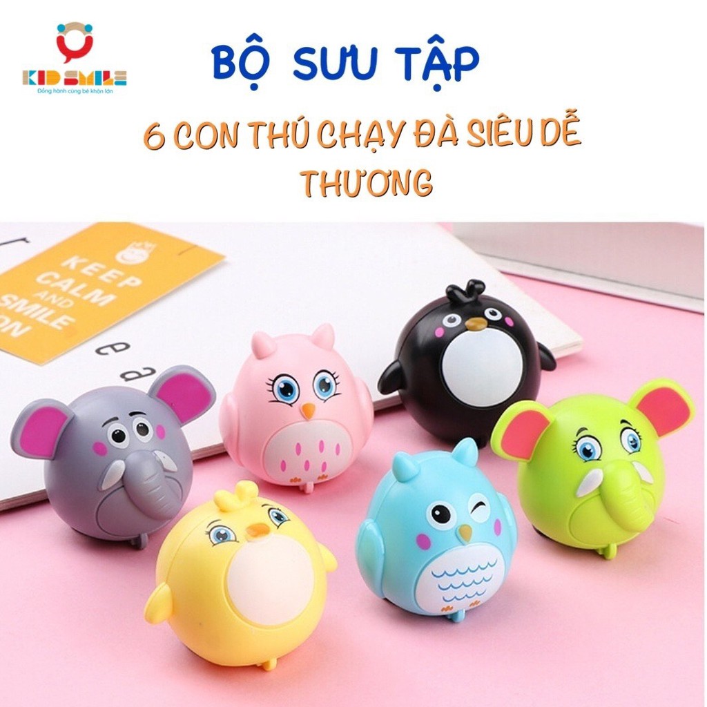 [Combo 6 con] Động vật chạy đà mini size cho bé từ 6 tháng tuổi trở lên - DOZKIDZ