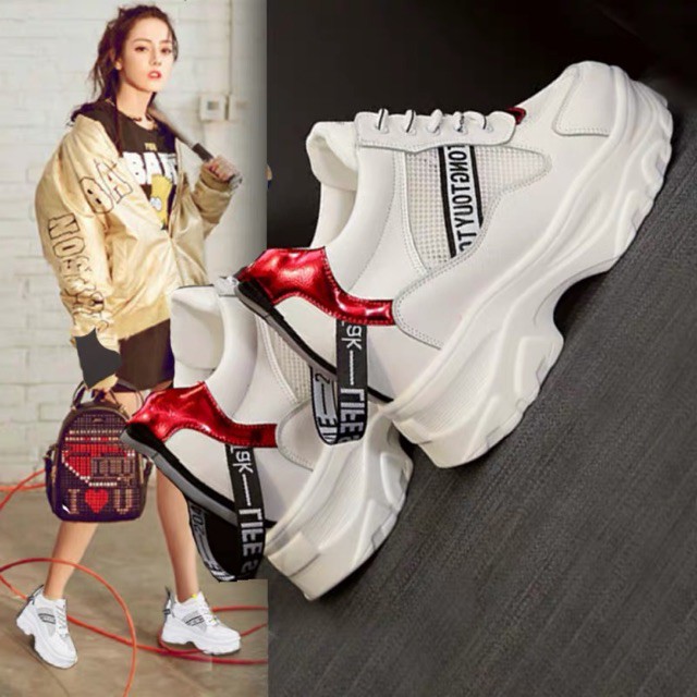 harisuri shop- [ Hàng order 7-15] giày thể thao đế độn nữ 10cm
