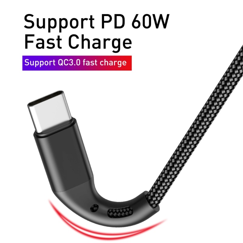 Dây Cáp Sạc Nhanh USB C 3.0 PD 60W Chất Lượng Cao