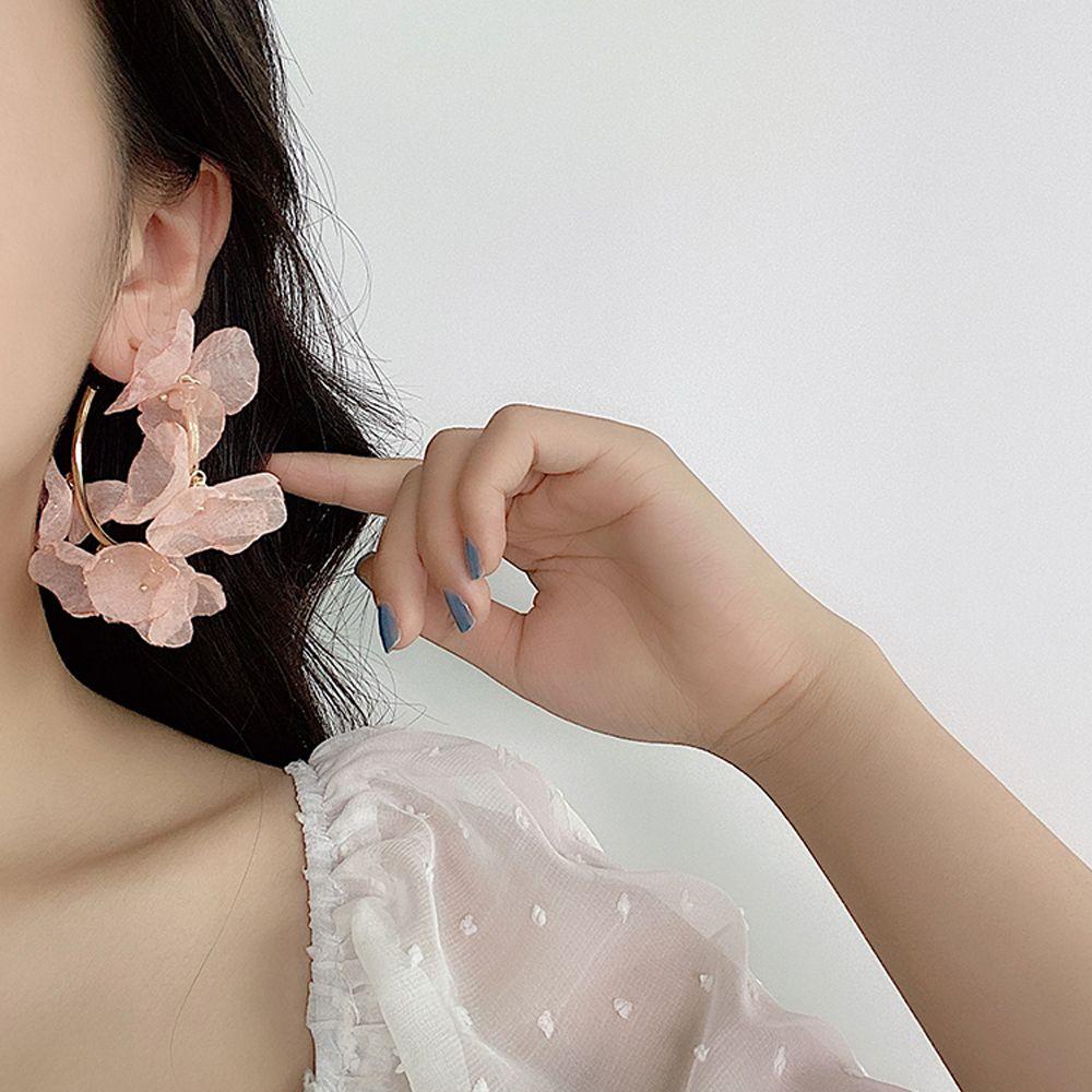 Khuyên Tai Tròn Đính Hạt Phong Cách Vintage Dành Cho Nữ