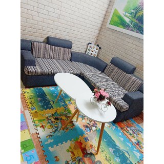 Combo bàn trà chân gỗ sồi GP55 + BT50M