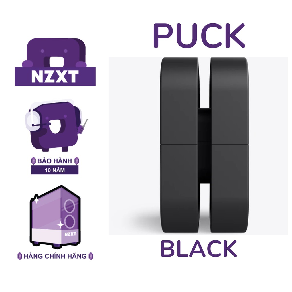 Giá Treo Tai Nghe Nam Châm Gắn Case NZXT &quot;PUCK&quot; Màu Đen