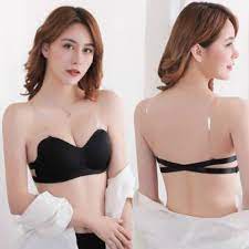 Áo lót nữ bra quây su đúc bàn tay dây chéo, áo lót nâng ngực kèm dây trong suốt