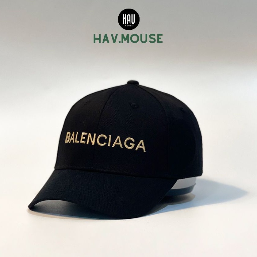 Nón kết Mũ lưỡi trai Balen logo thêu vàng Free Size Full hộp dành cho nam và nữ