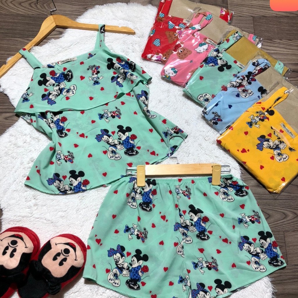 Đồ ngủ 2 dây 💖 FREE SHIP 💖  Đồ ngủ 2 dây xinh xắn, chất lụa mềm mượt, kiểu dáng quyến rủ | BigBuy360 - bigbuy360.vn