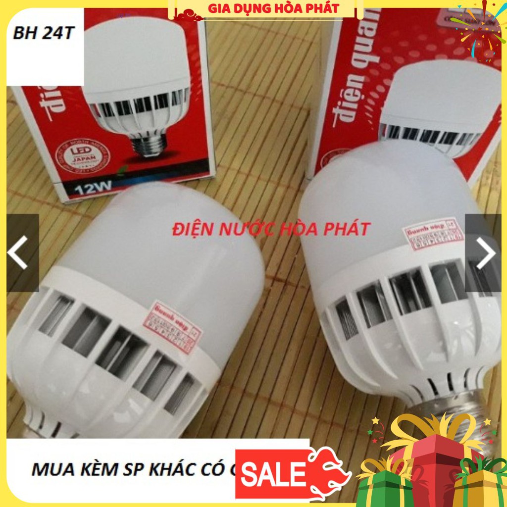 Bóng đèn led buld điện quang, bảo hành 24 tháng:5w,9w,12w,20w,30w,40w