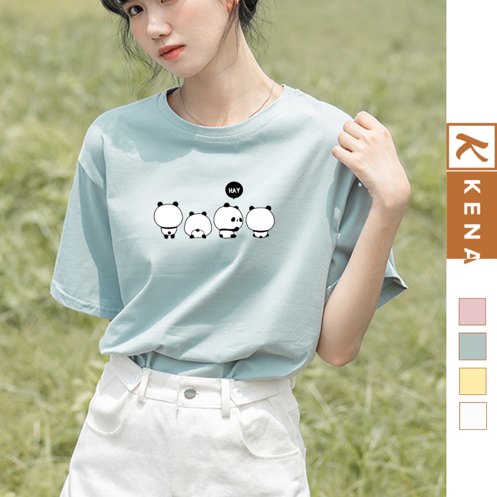 [Mã SKAMFSW175 giảm 10K đơn 50K] Áo Thun Nữ Gấu HAY KENA Form Áo Đơn Giản Vải Cotton Mềm Mát KAT108 | BigBuy360 - bigbuy360.vn