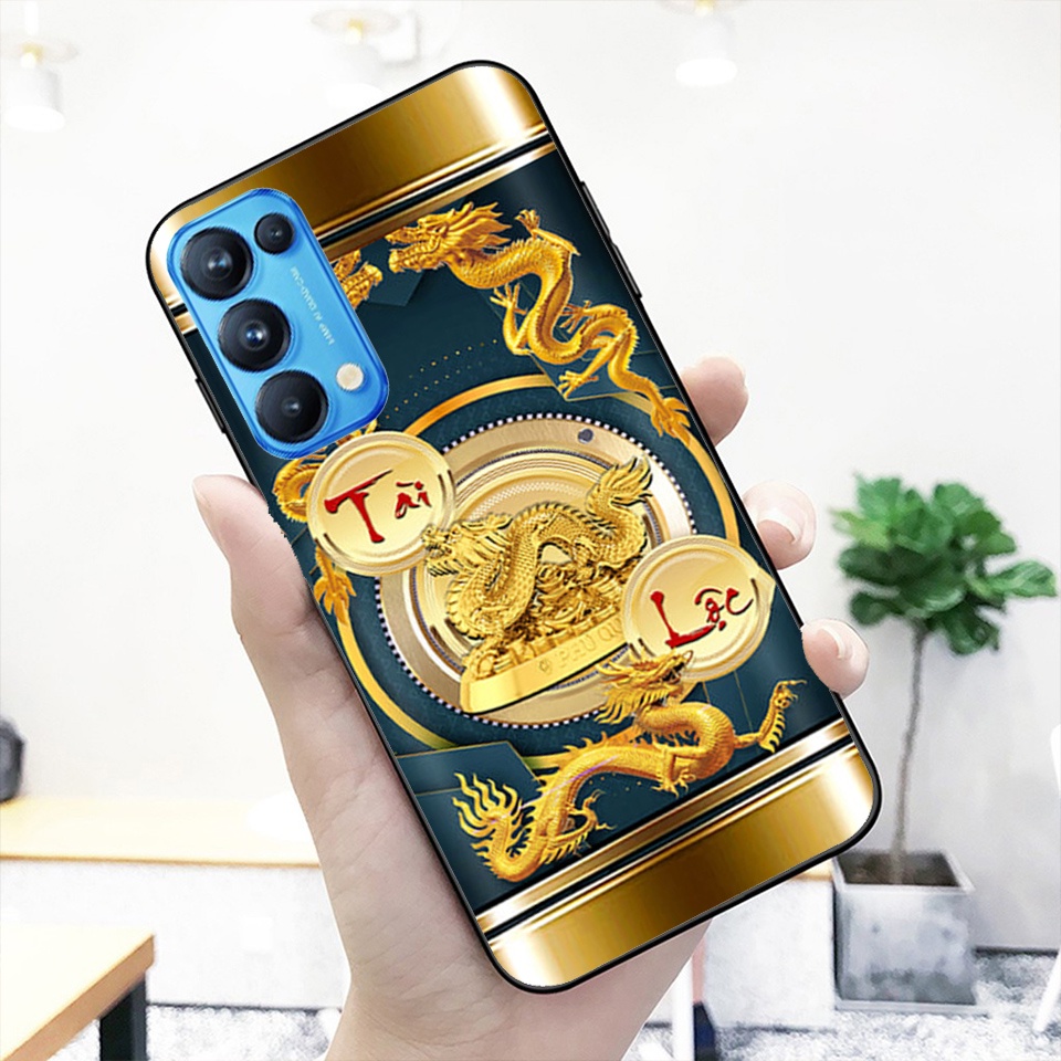 Ốp lưng kính cường lực Oppo Reno6 Reno6z Reno5 Reno4 in hình cao cấp- 12 con giáp- siêu hot.