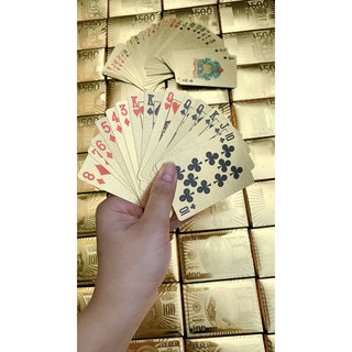 BỘ BÀI TÂY MẠ VÀNG 52 LÁ (HÀNG LOẠI 1, CỨNG ĐẸP KHÔNG BONG TRÓC)