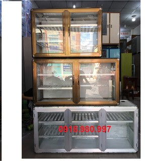 Tủ chén , tủ nhôm kính, tủ đựng bát dĩa treo tường TN01
