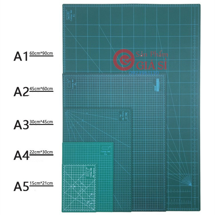 Bảng Lót Cắt Cutting Mat Size A2 45x60cm ❤️freeship❤️