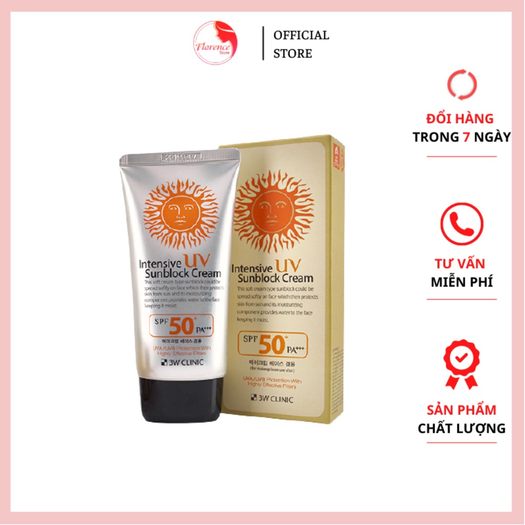 KEM CHỐNG NẮNG 3W CLINIC SPF 50 PA+++ [HOT]
