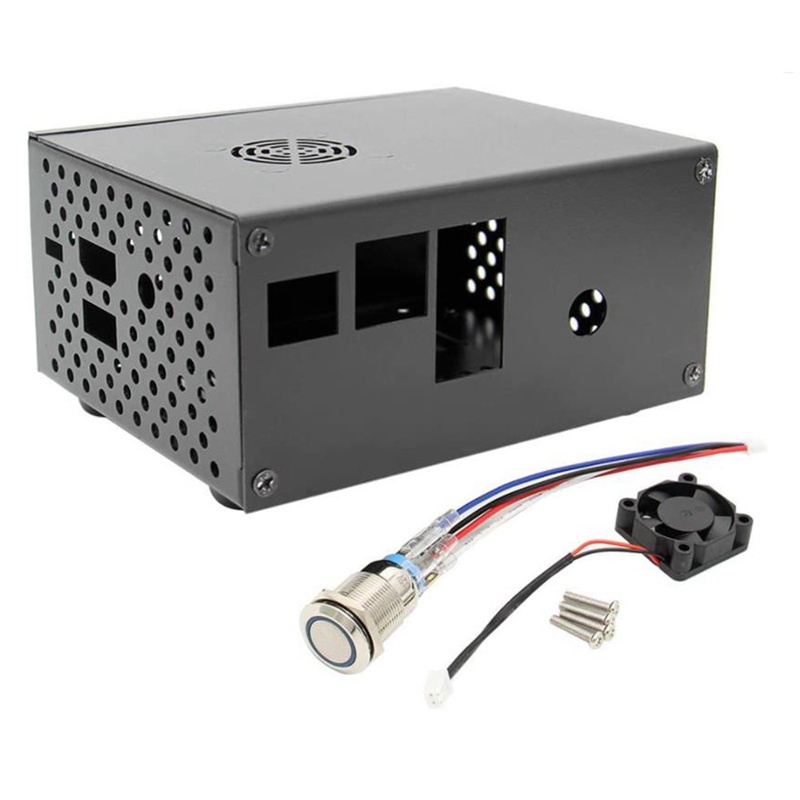 Bộ Vỏ Kim Loại + Công Tắc Điều Khiển + Quạt Tản Nhiệt Cho Raspberry Pi 3b + / 3b X820 V3.0 Ssd & Hdd Sata | BigBuy360 - bigbuy360.vn