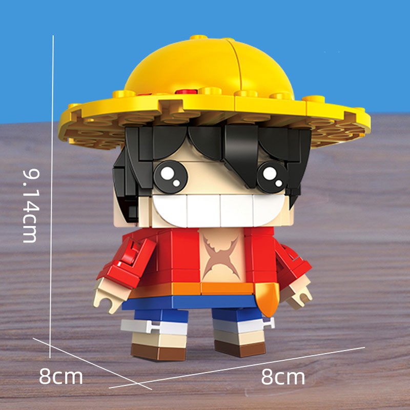 Bộ đồ chơi lắp ráp Các nhân vật hoạt hình Luffy,Zoro,Captain, Iron man,Sogoku chất liệu nhựa ABS an toàn  LegoStyle