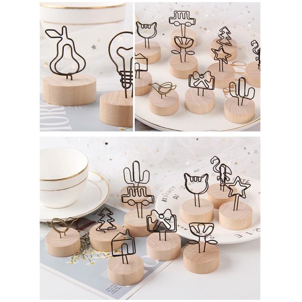 Đế gỗ đựng card, ghi chú KOGANO giá đỡ để card visit, ghi chú, ảnh trang trí văn phòng phẩm đa năng SD-001353