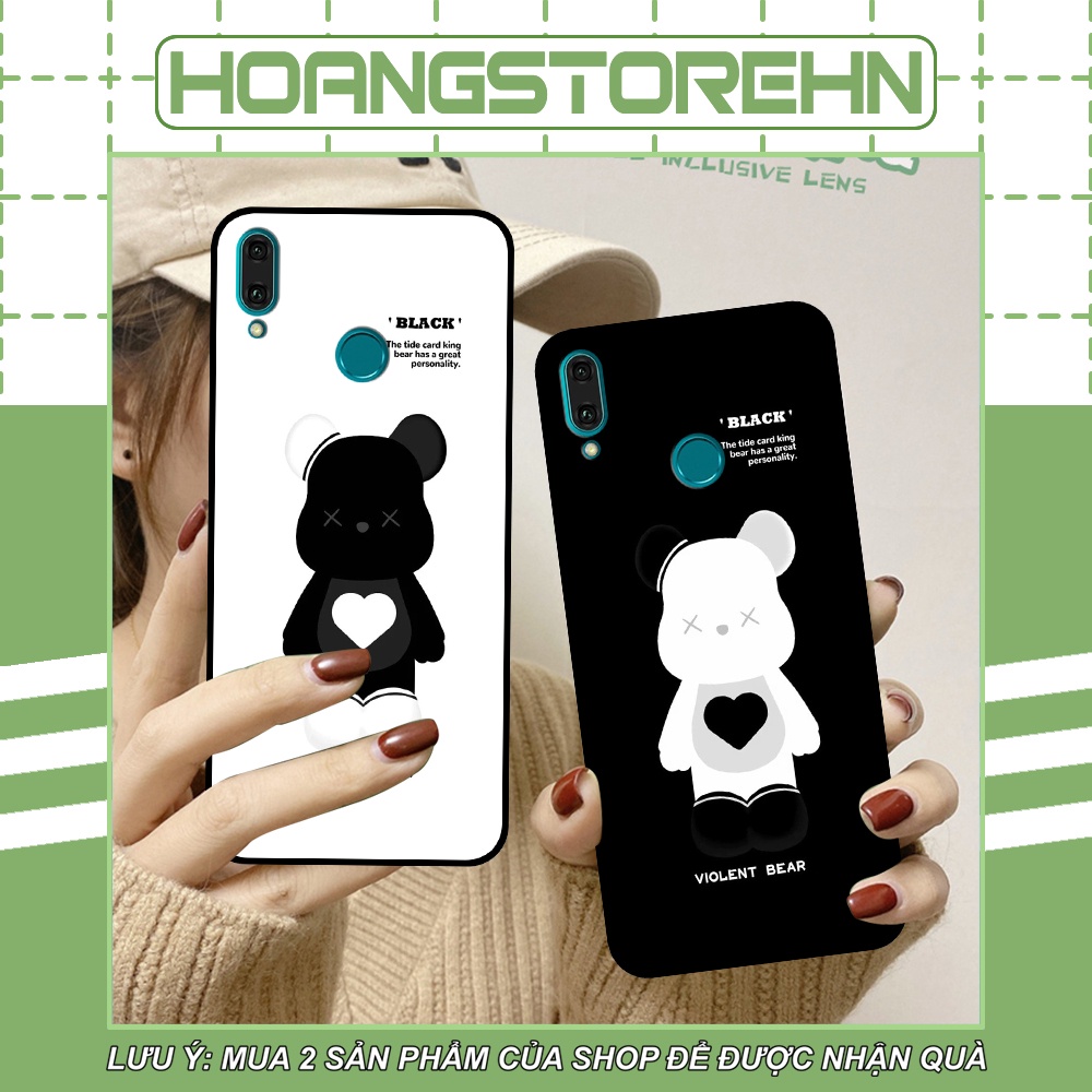 Ốp Huawei Y9 2019 / Y9 Prime 2019 in hình họa tiết Mountain, Be@rbrick dễ thương (T13 - T18)