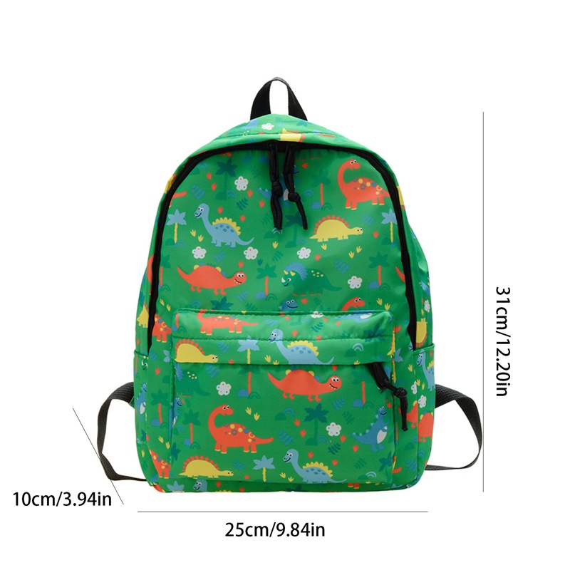 Tmdbyx Ba Lô Vải canvas Nhẹ In Hình Khủng Long Nhỏ Dễ Thương Cho Bé Mẫu Giáo
