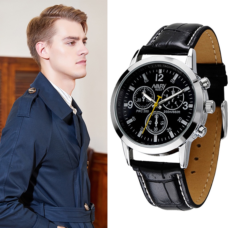 Đồng hồ cặp đôi chính hãng dây da PU chống thấm nước thời trang thương hiệu NARY