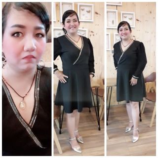 Đầm bigsize đính kim sa( có hình thật)