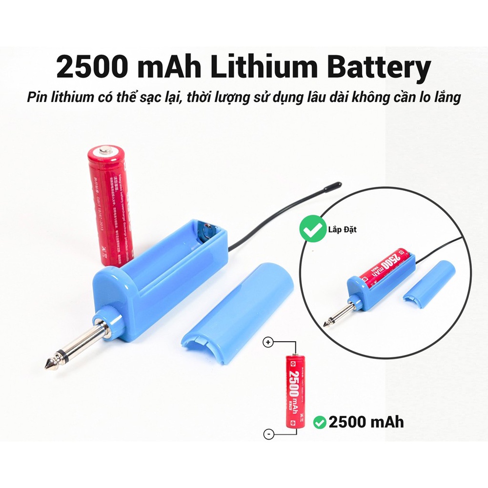 Micro Không Dây Max 56  & Max 36 Cao Cấp, Chống Hút Tốt, Hát Nhẹ, Kết Nối cho Loa kéo, Loa vi tính, Sound Card, Mixer