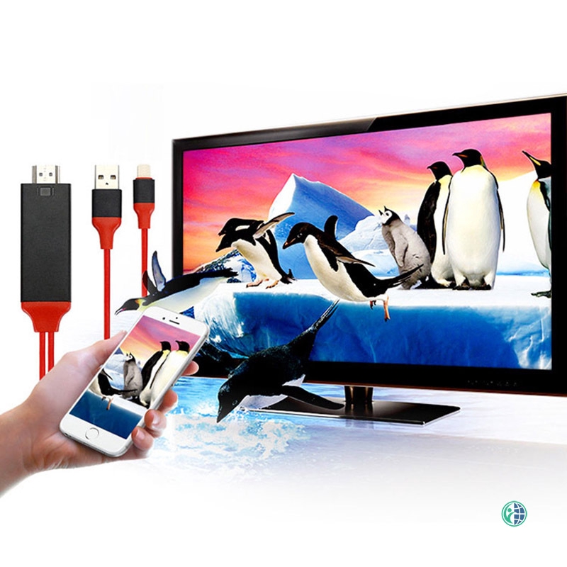 Dây cáp HDMI 1080P chức năng sạc và nối TV với điện thoại iphone IOS cổng USB