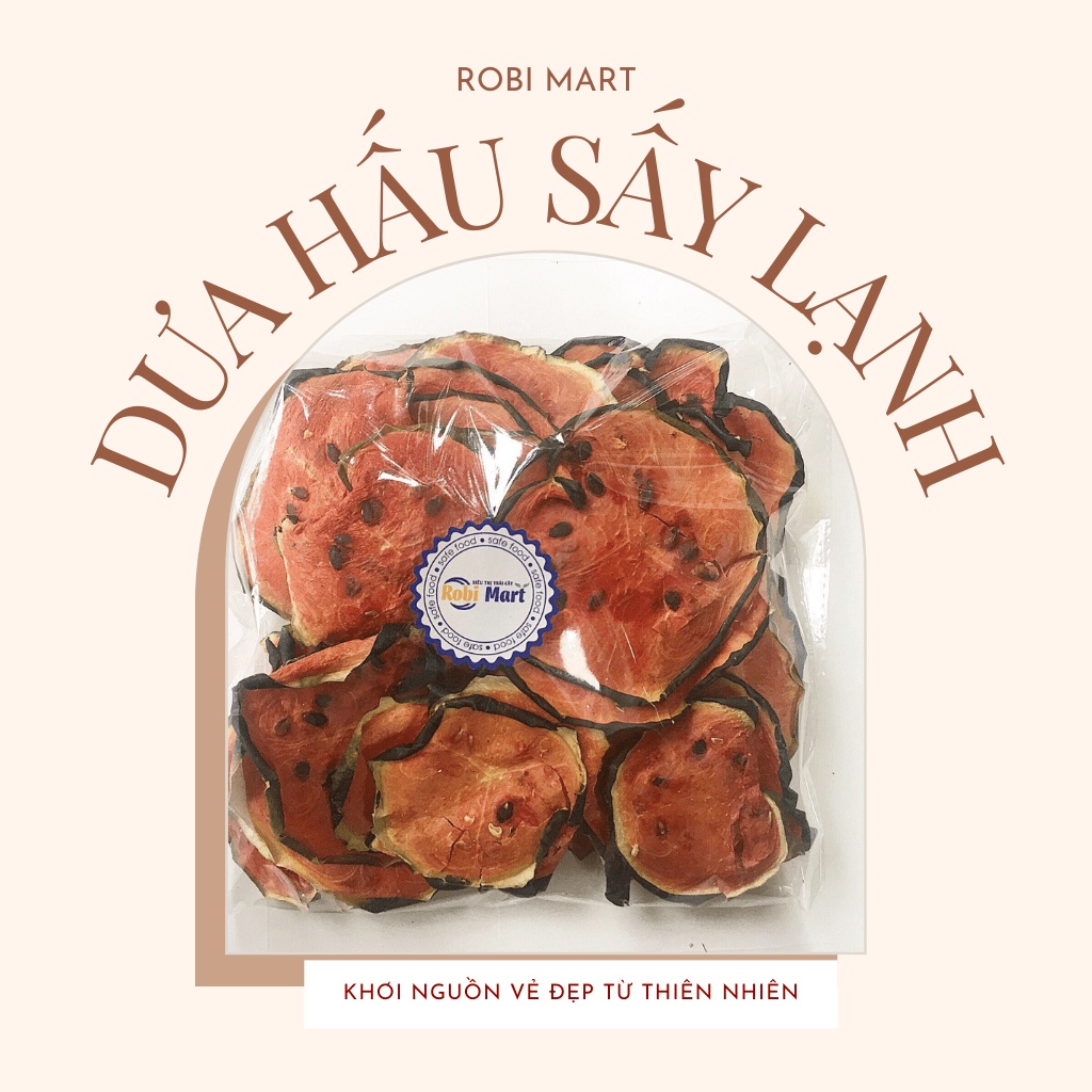 Dưa hấu thái lát sấy lạnh ROBIMART gói 20g