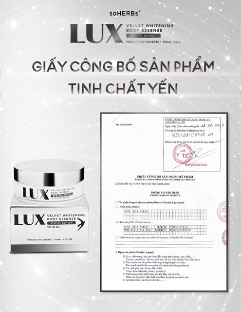 Kem body LUX soHerbs trắng da