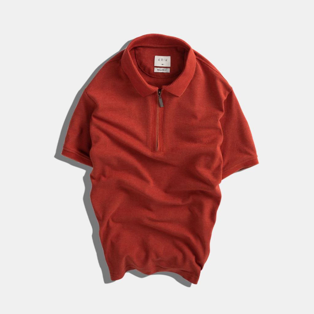[Mã INCU50 giảm 50k đơn 250k] Áo Polo Nam Chính Hãng Local Brand Đẹp KRIK Chất Vải Cotton Có Khóa Zip Nhiều Màu 4007 | BigBuy360 - bigbuy360.vn
