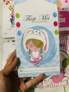 Thiệp mời sinh nhật / thôi nôi (5c/xấp)