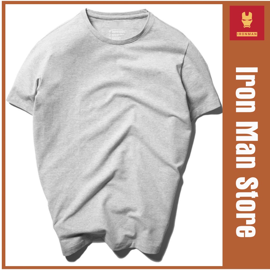 Áo Thun Nam trơn Cổ Tròn Cao Cấp phông Tay Ngắn, chất cotton bề mặt vải mềm