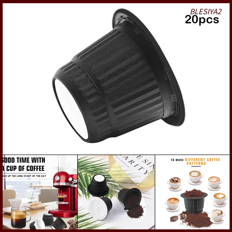 [BLESIYA2]Refillable K Cup Espresso Pods Coffee Filters for Nespresso Coffee Machine