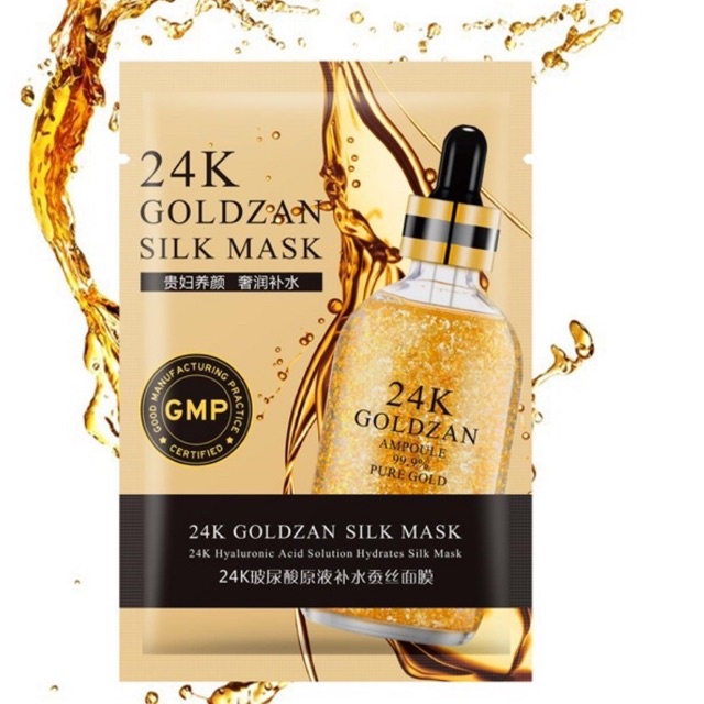 Hộp 10 Miếng - Mặt nạ giấy 24K GOLDZAN
