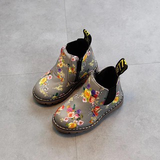 [Order] Bốt da in hoa cho bé gái