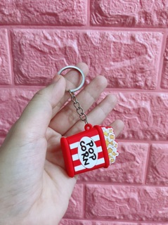 Móc khoá hình bỏng ngô cute